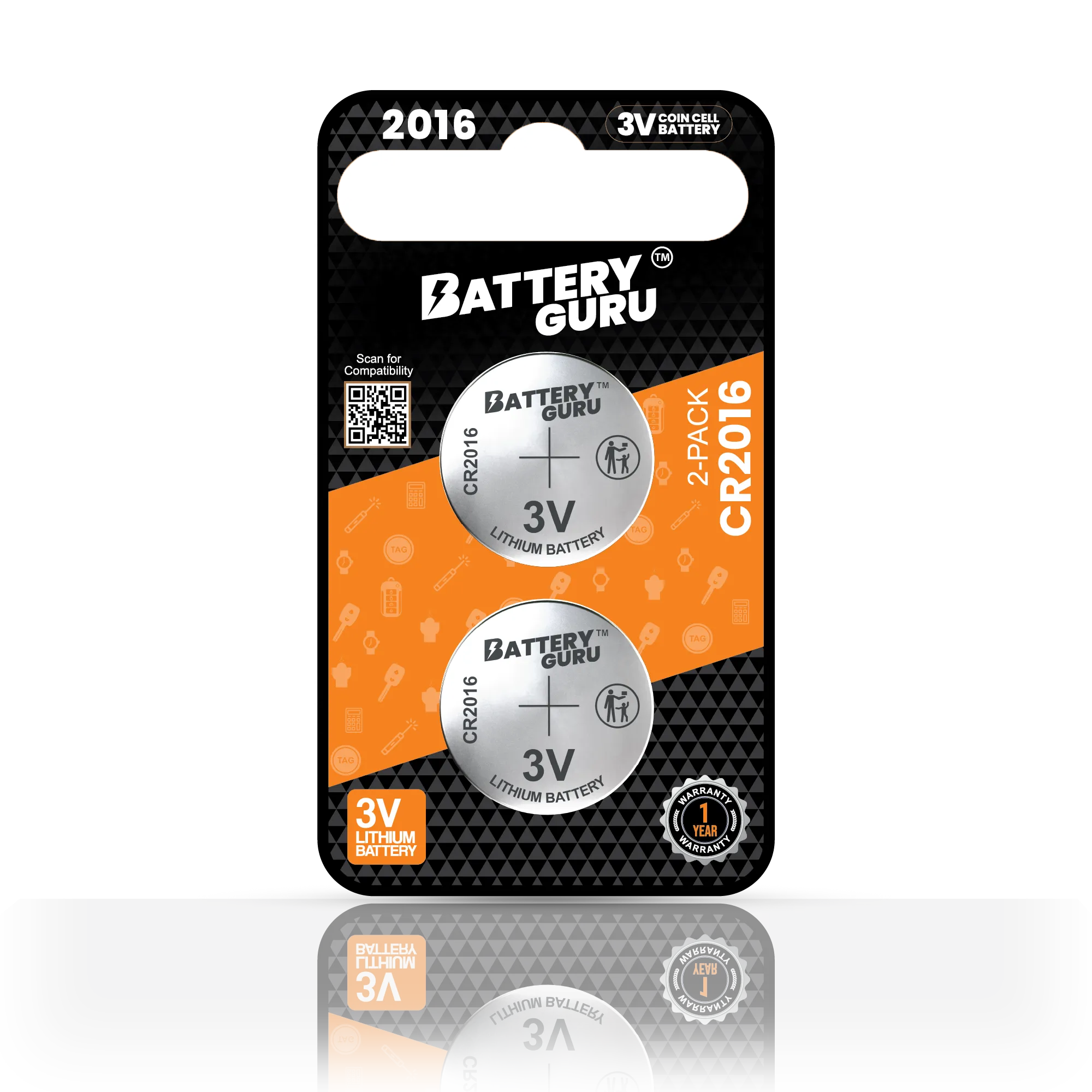 CR2016 Car Key Battery — 2019 Subaru BRZ