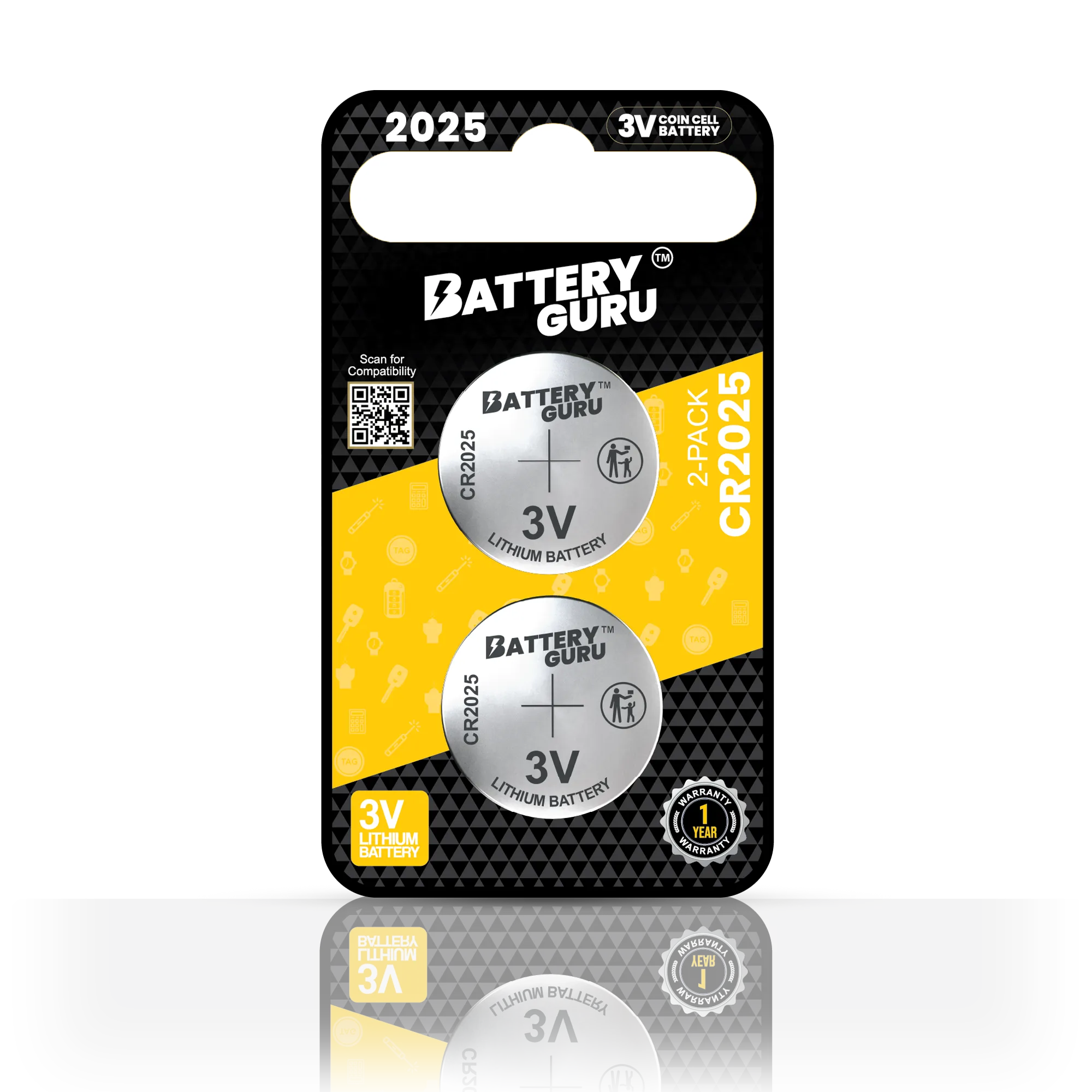 CR2025 Car Key Battery — 2012 Mazda MX-5 Miata