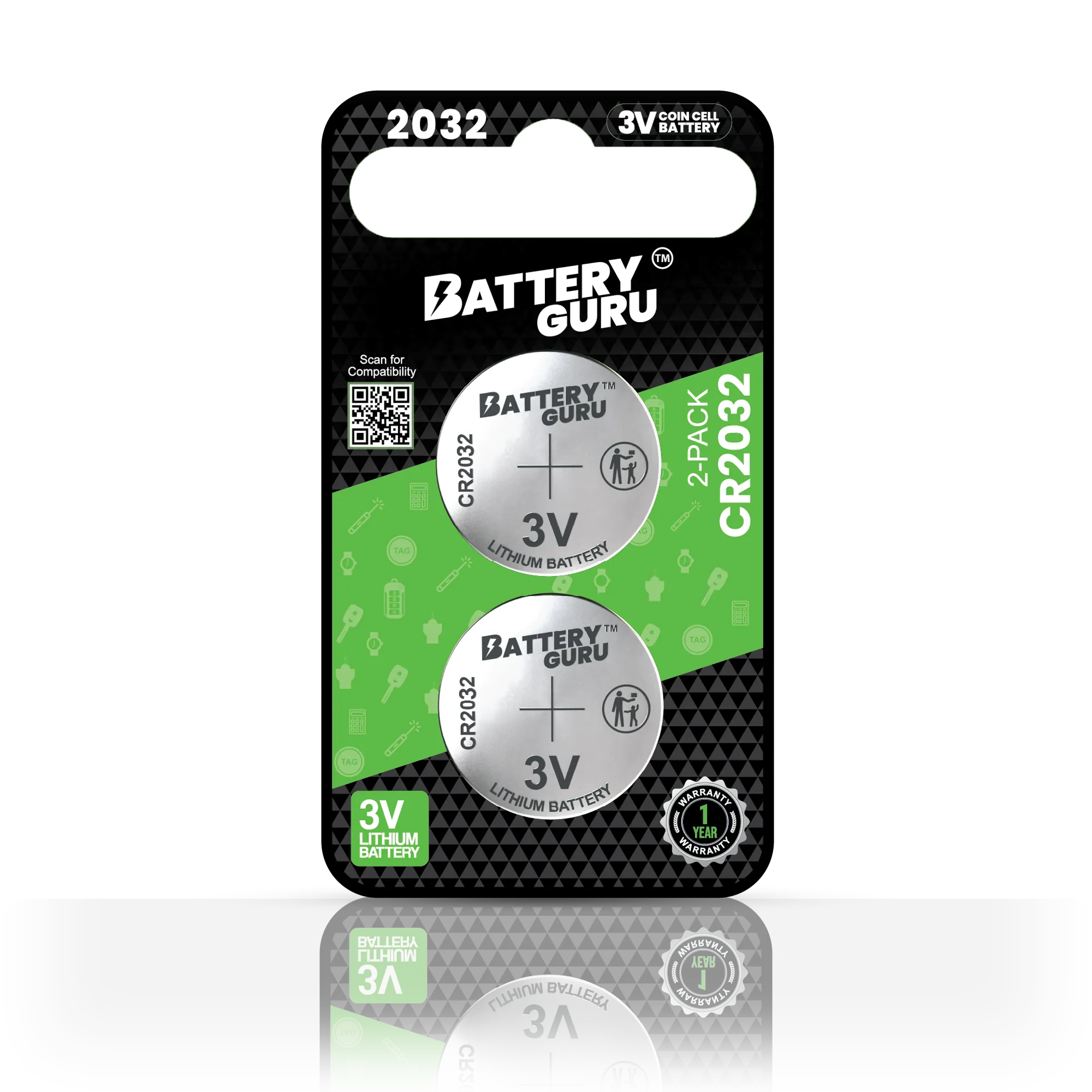 CR2032 Car Key Battery — 2011 Ford Escape